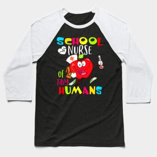 School Nurse Of Tiny Humans Back To School Baseball T-Shirt